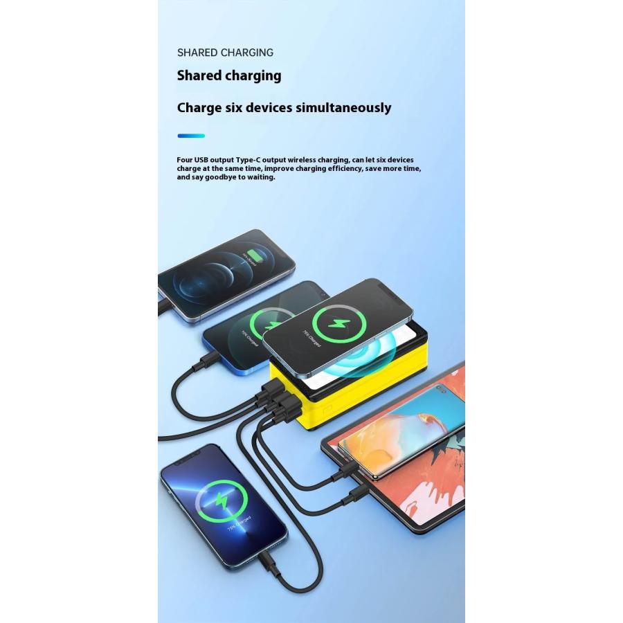 モバイルバッテリー 超大容量 80000mAh ソーラー充電 アウトドア 非常