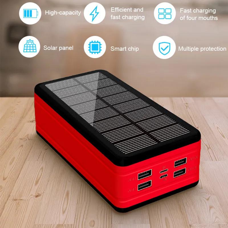 モバイルバッテリー 超大容量 80000mAh ソーラー充電 アウトドア 非常