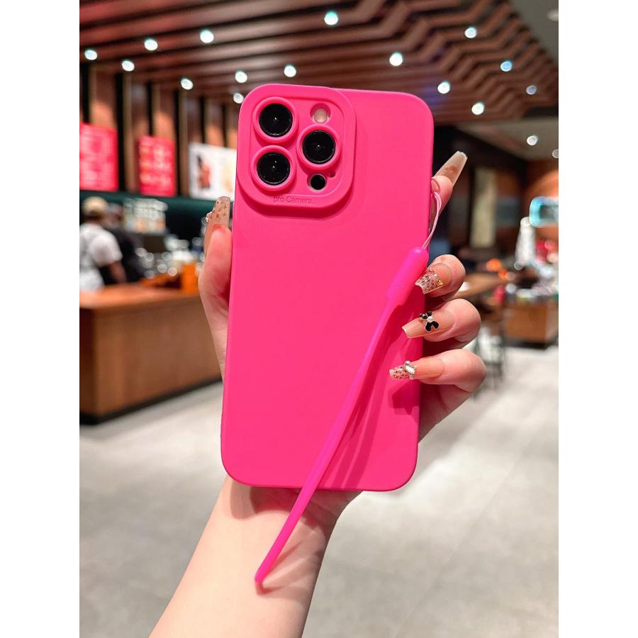 iPhone スマホケース iphoneケース シリコン ストラップ カラー
