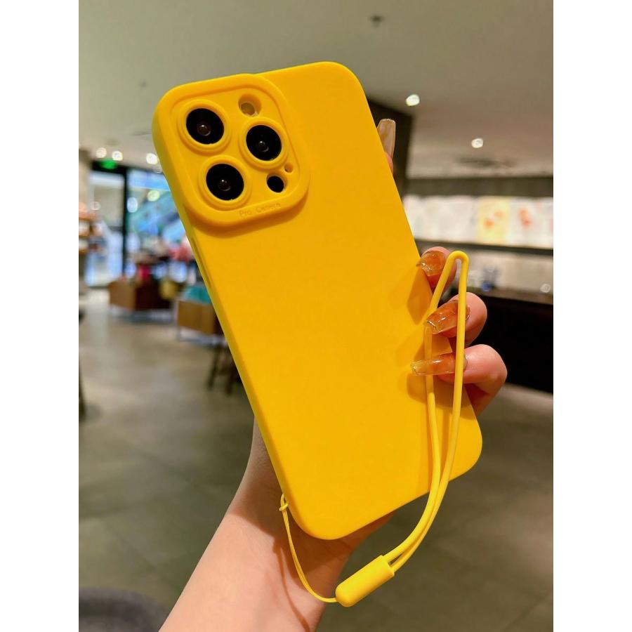 iPhone スマホケース iphoneケース シリコン ストラップ カラー