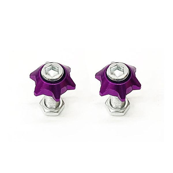 ナンバープレート ボルト フェンダー 星型 盗難防止 アルミ カラー