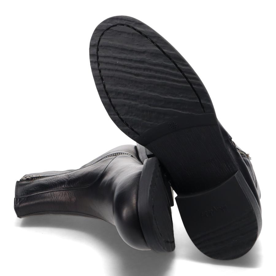 whoop-de-doo ダブルジップブーツ 日本製 本革ブラック