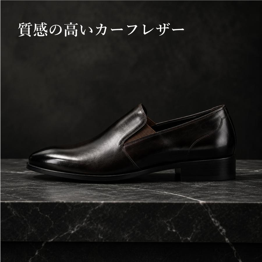 未使用級 whoop-de-doo レザー スリッポン 44 日本製 ブラウン whoop-de-doo（フープディドゥ） カーフレザーレザースリッポン
