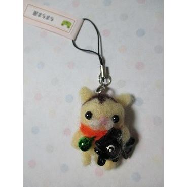 トラ猫ちゃんと金魚のストラップ 羊毛フェルト 手作り 風遊 1138 風遊 通販 Yahoo ショッピング