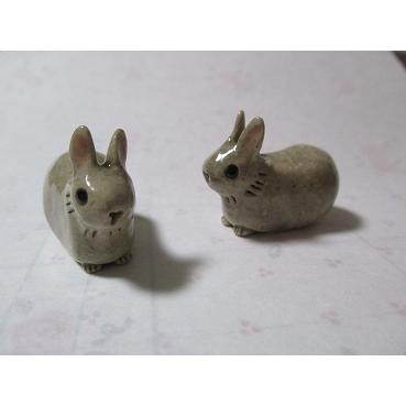 野うさぎ 箸置き２個セット 手作り ウサギ 兎 風遊 風遊 通販 Yahoo ショッピング