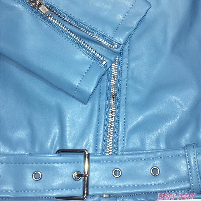 トップス ジャケット ライダースジャケット ショート丈 フェイクレザー