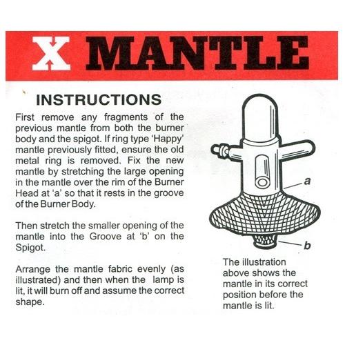 両切り ワイヤー入り マントル 10枚セット/ VAPALUX Tilley ヴェイパ