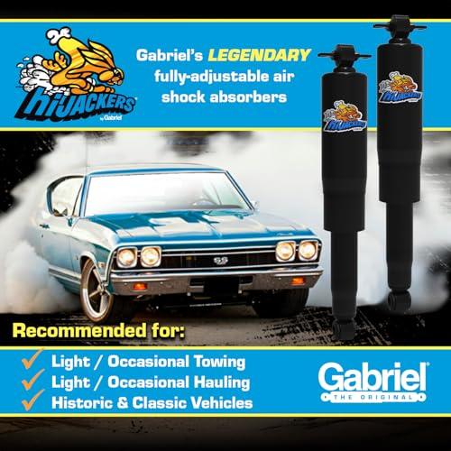 Gabriel 49213 HiJackers Adjustable Air Shock Absorbers Rear Idea 並行輸入品の画像