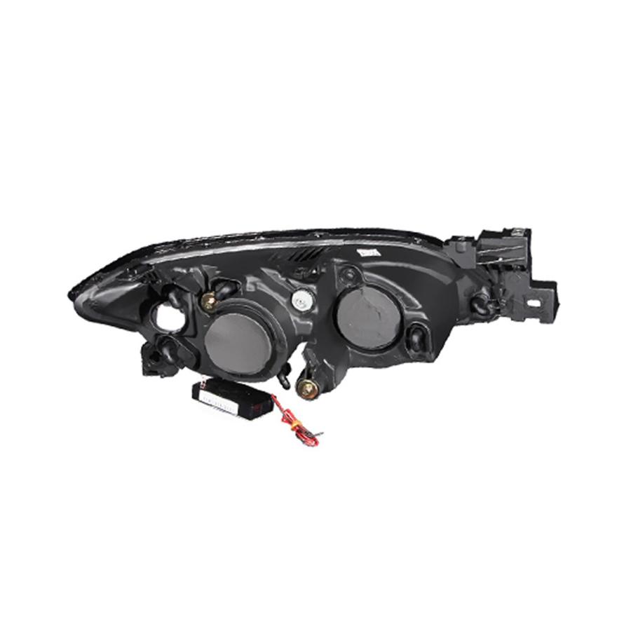 Anzo USA 121211 マツダ 3 クローム クリア プロジェクター Halos ヘッドライト アセンブリ (ペアで販 並行輸入品