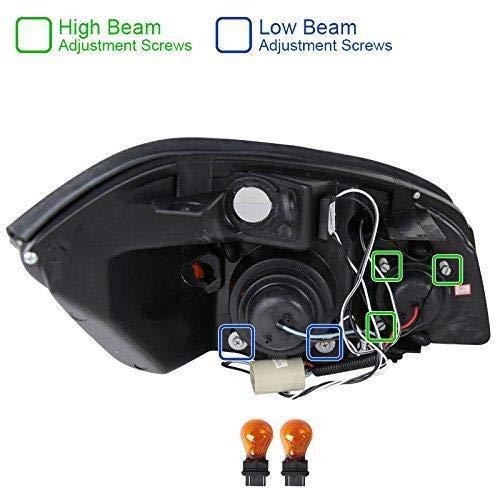 【並行輸入品】Spec D Tuning 2005 2010 シボレー コバルトヘイロー LED プロジェクター ヘッドライト クローム 200の画像