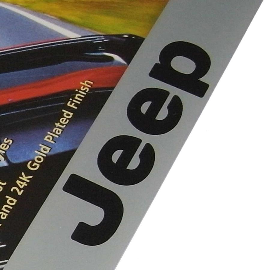 ジープクローム真鍮ライセンスプレートフレーム Jeep Nameplate Chrome Metal License Plate  並行輸入品｜wid-grab｜07