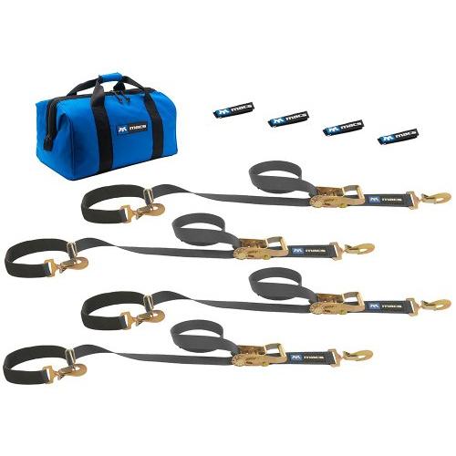 Mac's Tie Downs 511108 Black Super Pack with 8' x 2" Combination 並行輸入品_1