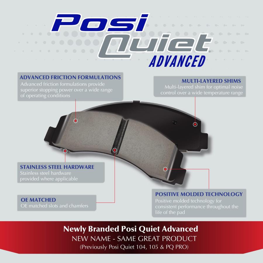 【並行輸入品】StopTech 105.15390 ディスクブレーキパッド Posi Quiet Pads Centric 105.15390の画像