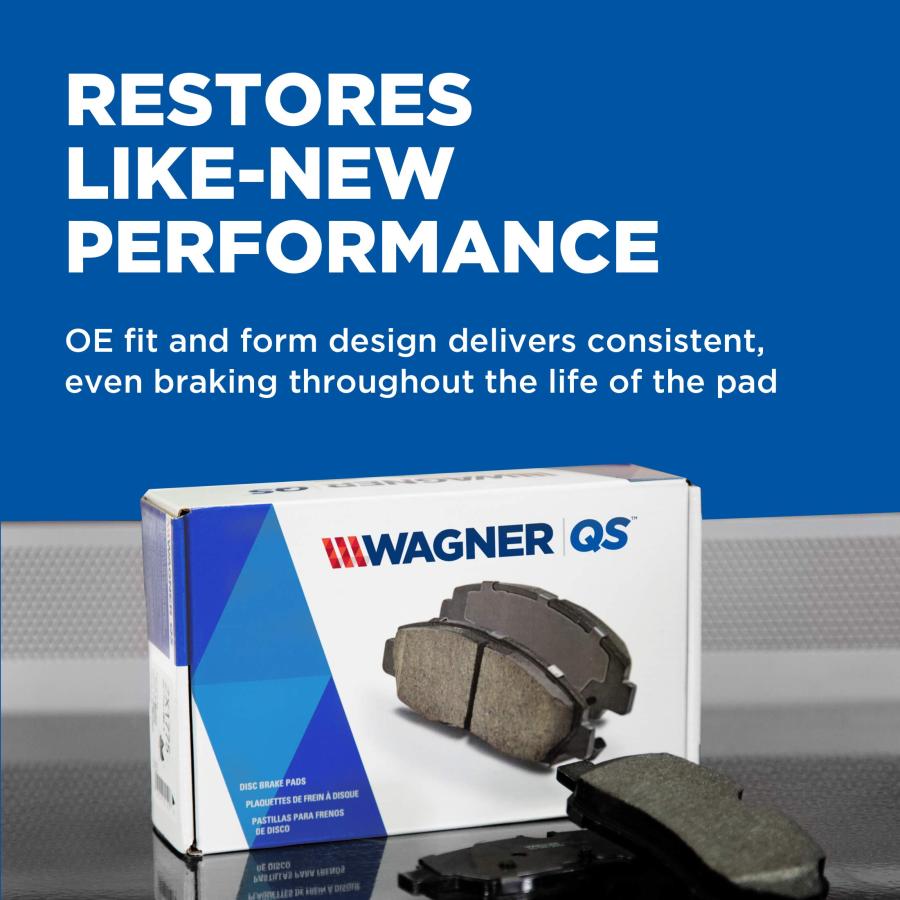 Wagner QuickStop ZD1564 セラミックディスクパッドセット パッド取り付け金具付き 後部座席用 Wagner 並行輸入品_6