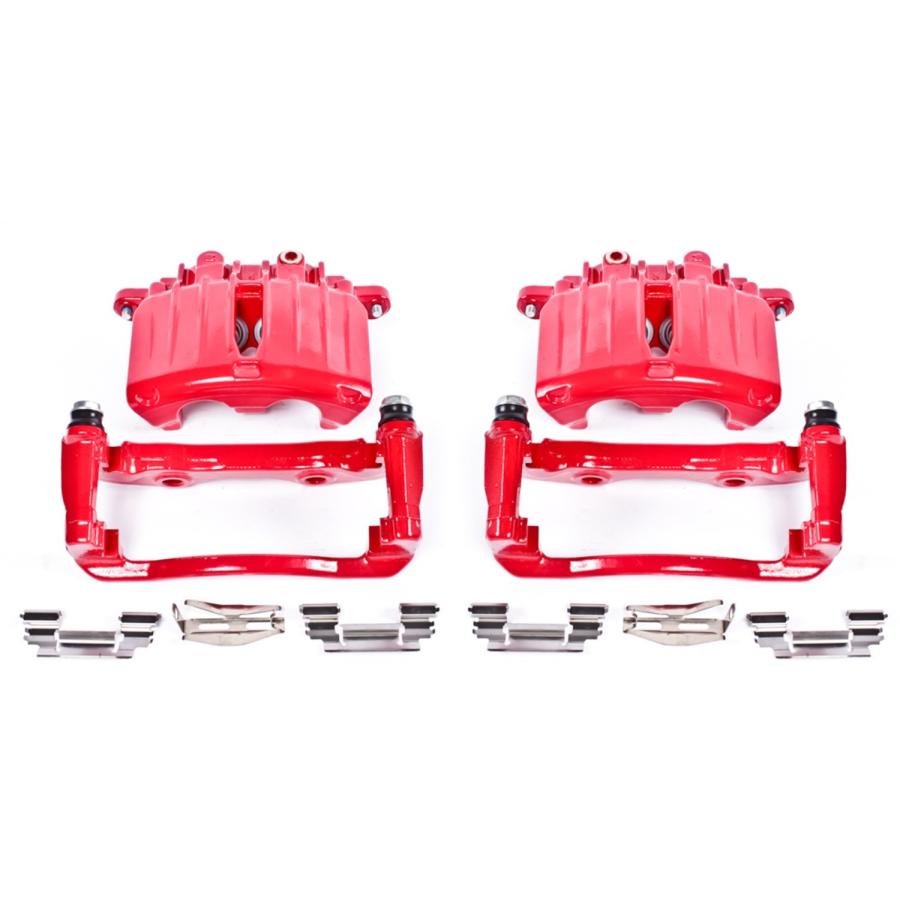 ブランド登録なし - Power Stop S4764 Performance Caliper Power Stop S4764 Rear Red Po 並行輸入品