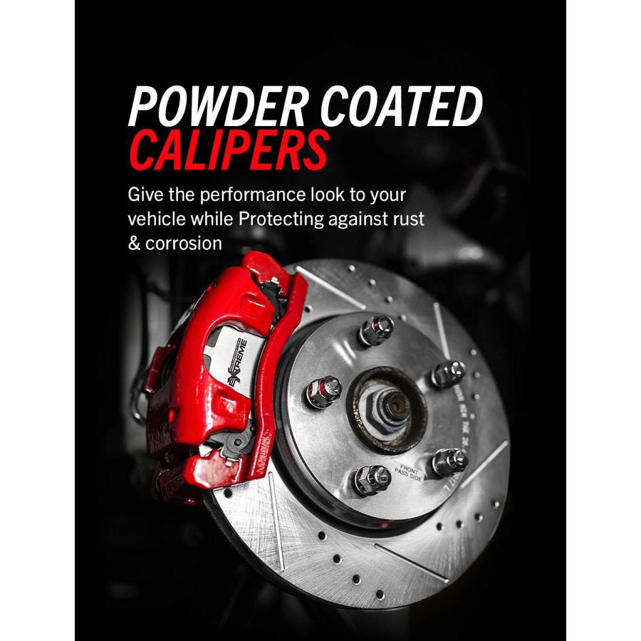 ブランド登録なし - Power Stop S4764 Performance Caliper Power Stop S4764 Rear Red Po 並行輸入品
