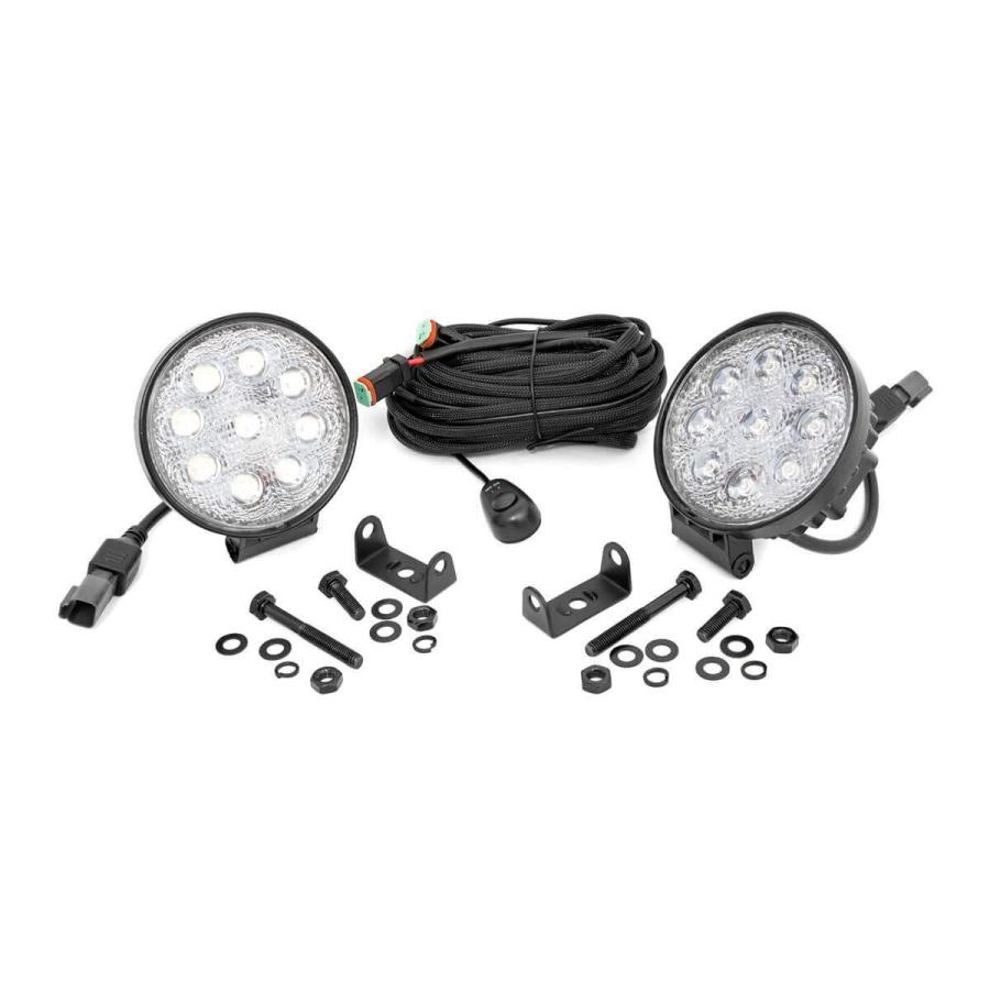 Rough Country 4インチ LED ラウンド オフロード ライト (ペア) 70804 Rough Country 4" 並行輸入品_6