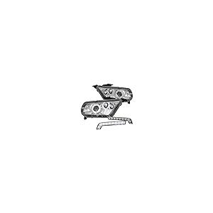 【並行輸入品】 SPEC D TUNING Chrome Halo LED Projector Headlights + SMD LED Bumの画像