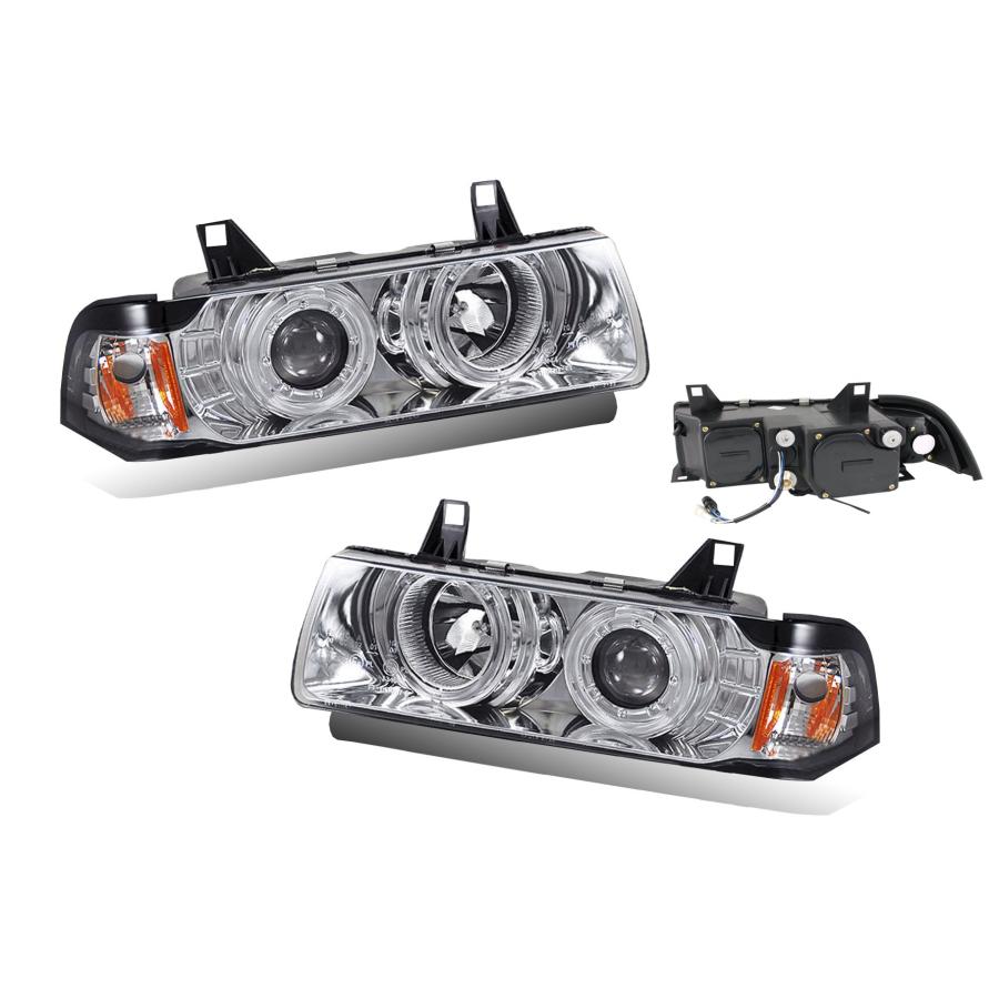 SPPC Chrome Projector Headlights G2 Assembly with Halo Rings for 並行輸入品の画像
