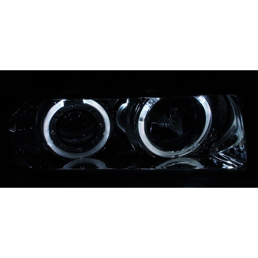 SPPC Chrome Projector Headlights G2 Assembly with Halo Rings for 並行輸入品の画像