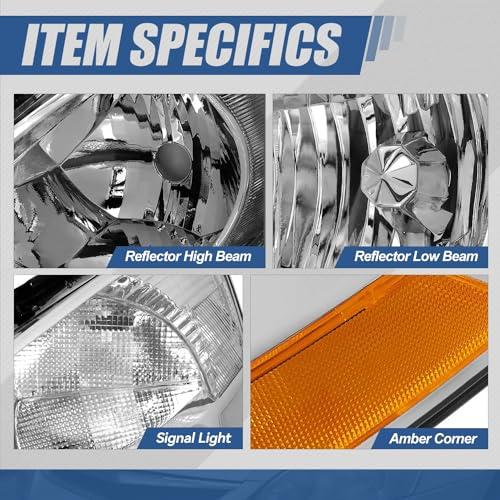 【並行輸入品】HL OH HA03 VR AD HL OH HA03 CH AB Auto Dynasty Headlights Assemblの画像