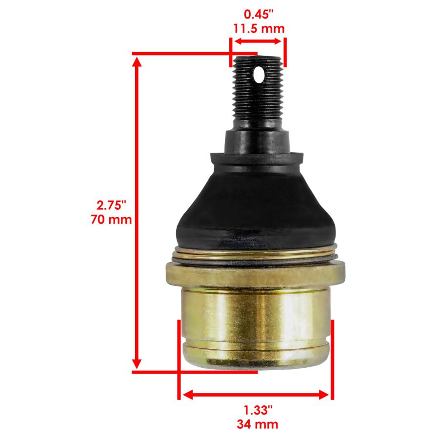 【並行輸入品】 Caltric Two Front Upper Lower Ball Joint Compatible With Honda T_3