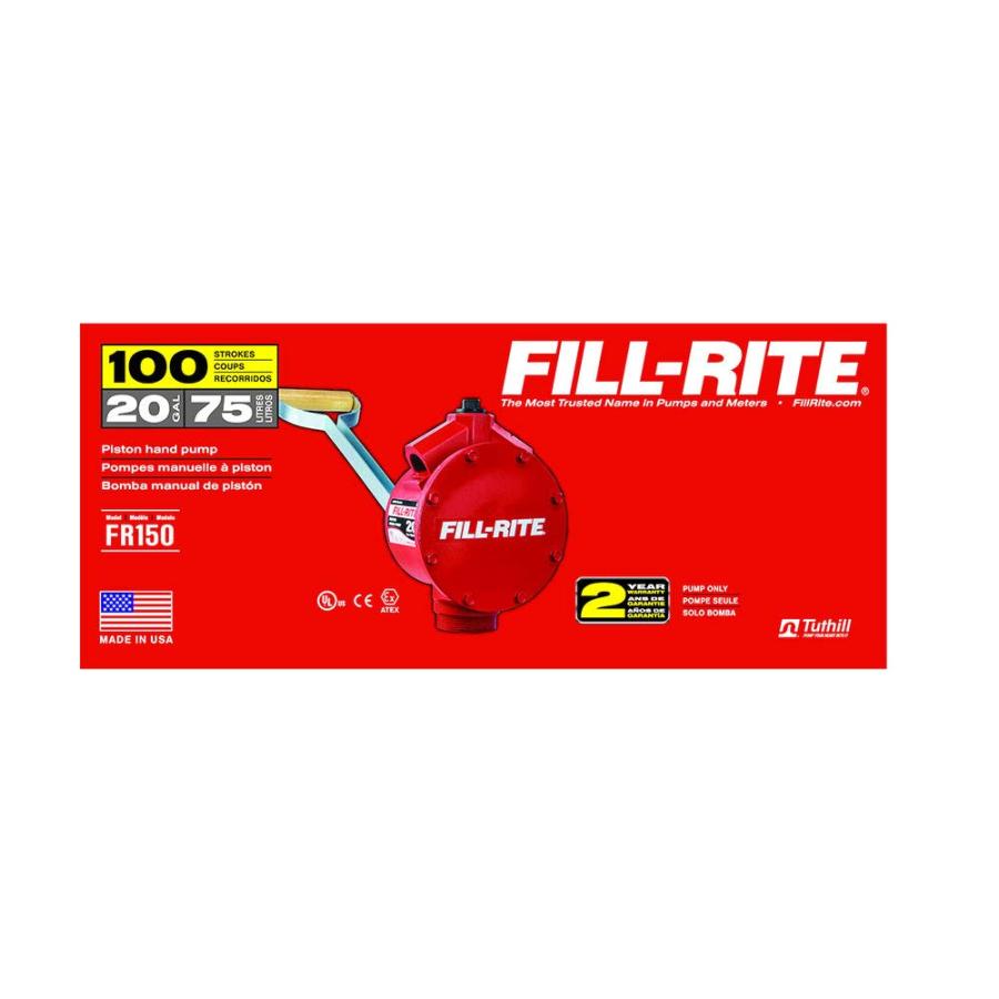Fill Rite FR150ピストンハンドポンプ FR150 Fuel Transfer Piston Ha 並行輸入品 : Moto ...