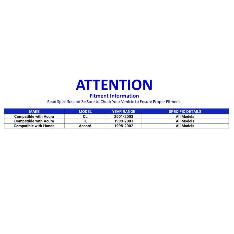 【並行輸入品】 PartsW   4 Pc Suspension kit for Acura CL 2001 2003 / TL 1999 20の画像