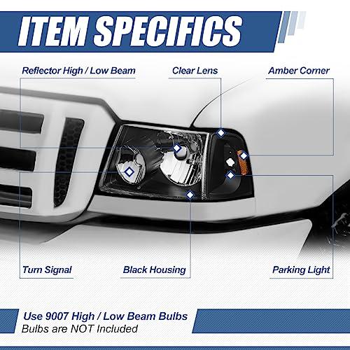 Auto Dynasty Headlights Assembly Compatible with 2001 2011 Ford 並行輸入品_4