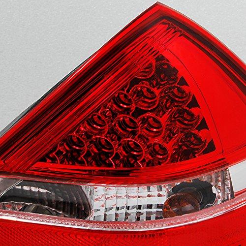 【並行輸入品】AKKON   メルセデスベンツR170 SLKクラスレッドクリアリアLEDテールライトブレーキランプ交換用左+右用 AKKONの画像