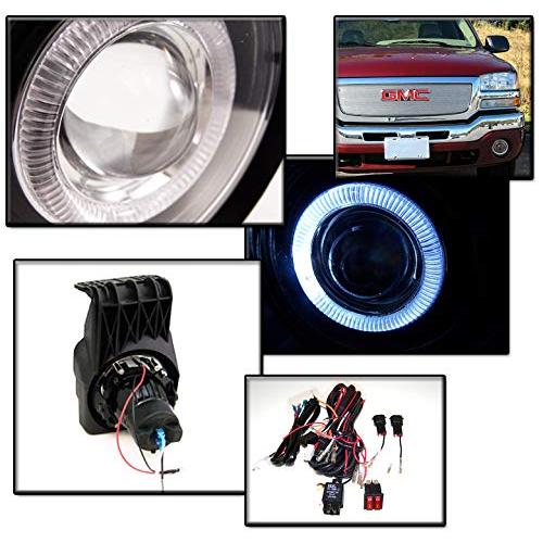 ZMAUTOPARTS For GMC Sierra Halo Projector Bumper Driving Clear F 並行輸入品の画像