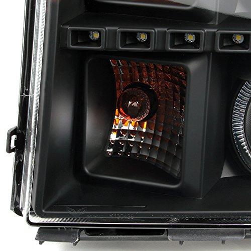 AKKON   GMC シエラ ピックアップ ブラック 専用 ハロー プロジェクター 超高輝度SMD DRL LED ヘッドライト 並行輸入品の画像