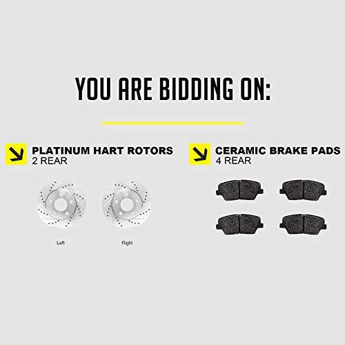 Hart Brakes リアブレーキとローターキット | リアブレーキパッド | ブレーキローターとパッド | セラミックブレーキ 並行輸入品の画像