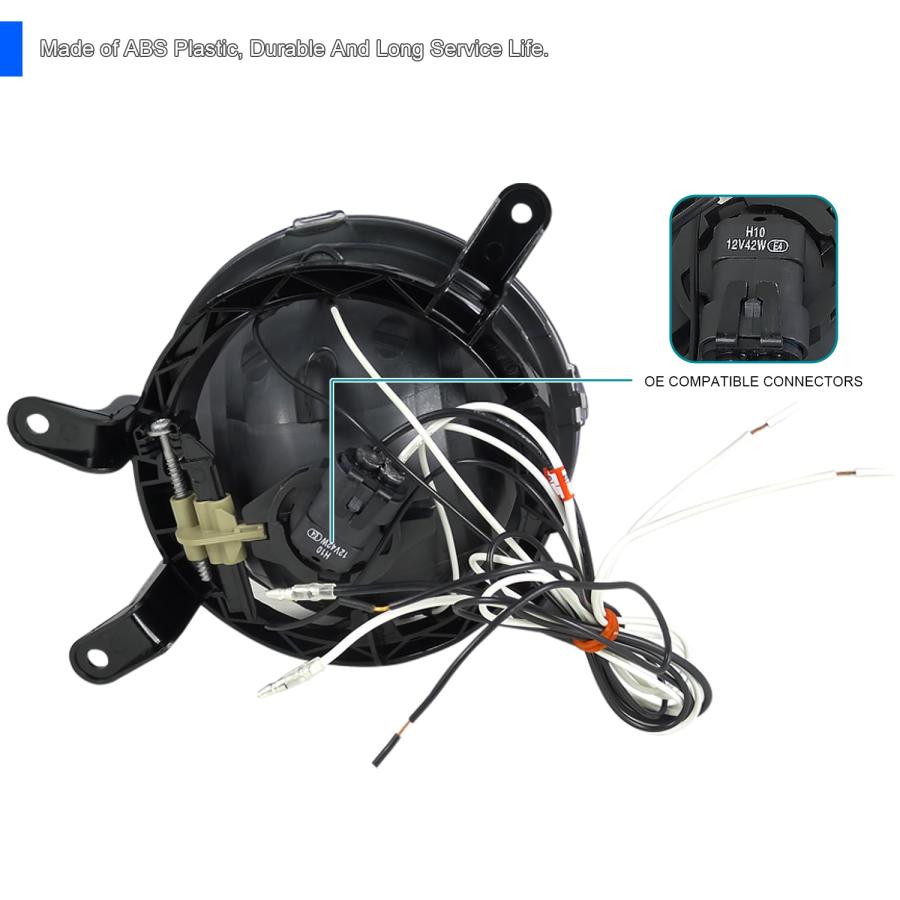 【並行輸入品】UMS FL FM05 C MUSTANG LEDフォグライト Spec D Tuning Clear Fog Lights w/の画像