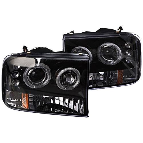 【並行輸入品】Spec D Tuning 2LHP F25099G TM Ford F250 LED デュアルハロー光沢ブラックプロジェクターヘ_1