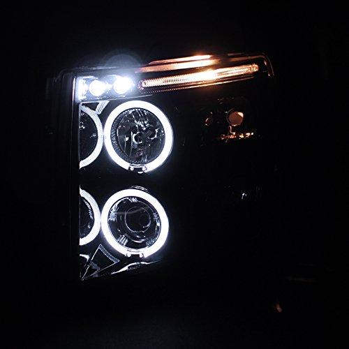 【並行輸入品】Spec D Tuning 2LHP SIV07G TM シボレーシルバラード 光沢ブラックハウジング ヘイロー LED プロジェの画像