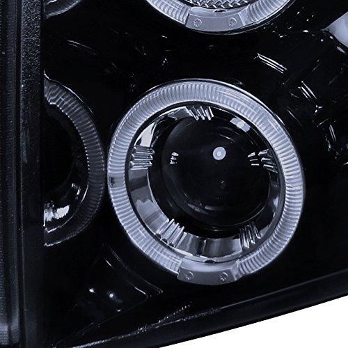 【並行輸入品】Spec D Tuning 2LHP SIV07G TM シボレーシルバラード 光沢ブラックハウジング ヘイロー LED プロジェの画像