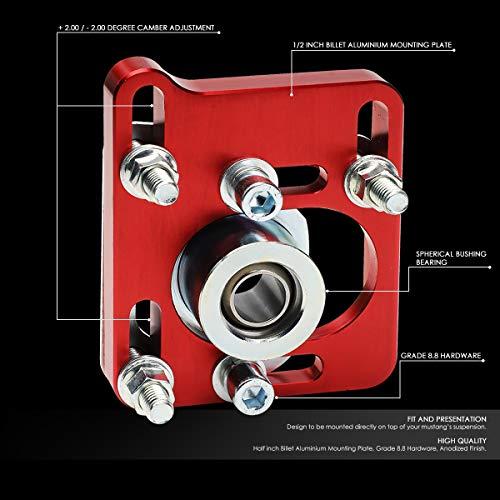 Auto Dynasty Red Front +/  2.5 Adjustable Camber Caster Plates C 並行輸入品の画像