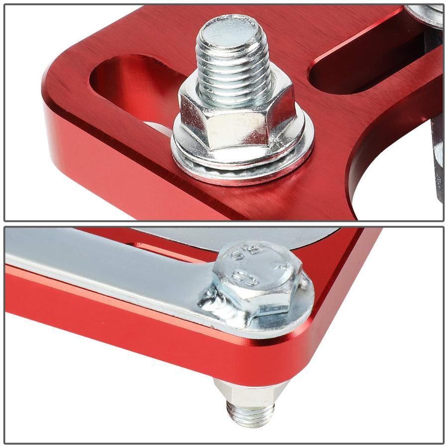 Auto Dynasty Red Front +/  2.5 Adjustable Camber Caster Plates C 並行輸入品の画像