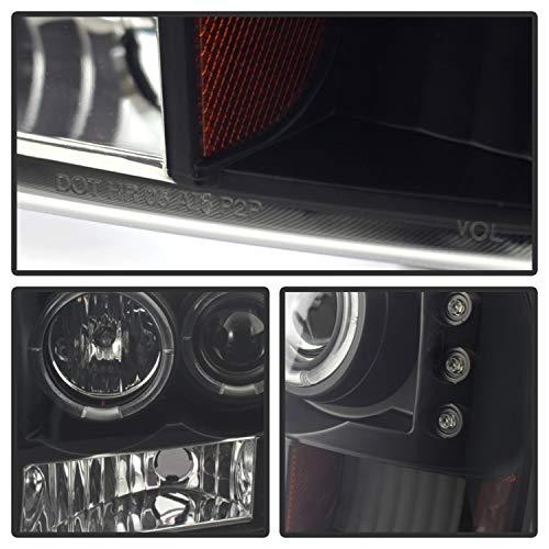 Spyder Auto 5078452 LED ヘイロー プロジェクター ヘッドライト ブラック/スモーク Spyder Auto 並行輸入品の画像