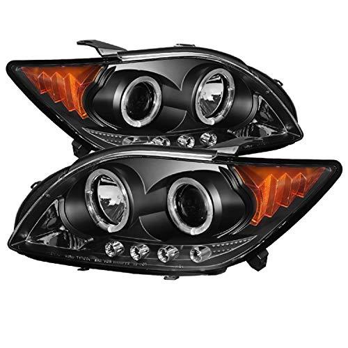 Spyder Auto 5073303 LED Halo Projector Headlights Black/Clear 並行輸入品の画像