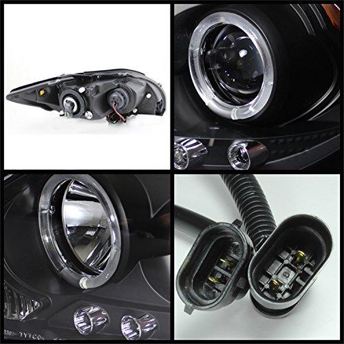 Spyder Auto 5073303 LED Halo Projector Headlights Black/Clear 並行輸入品の画像