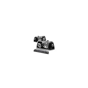 【並行輸入品】フォードレンジャー対応 ブラックハウジング クリアコーナーヘッドライト+LED 3rdブレーキライト Auto Dynasty Cの画像