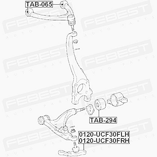 FEBEST 0120 UCF30FRH ホイールサスペンション Right Lower Ball Joint Febest 01 並行輸入品_3