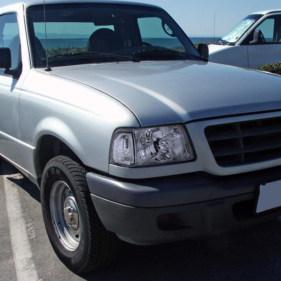 【並行輸入品】Spec D Tuning Ford Ranger ピックアップユーロクロームヘッドライト+クリアコーナーシグナルランプ Specの画像