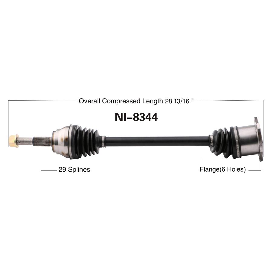 TrakMotive NI 8344 CV Axle 並行輸入品_3