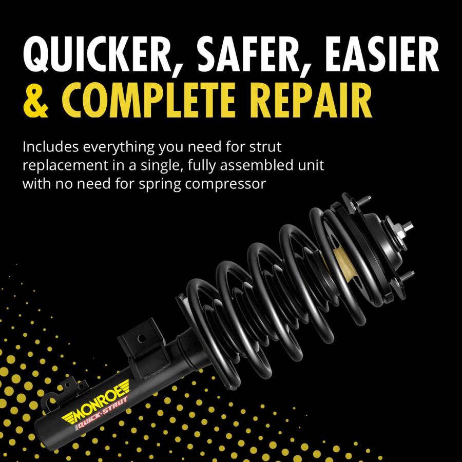【並行輸入品】Monroe Shocks \u0026 Struts クイックストラット 171581 ストラットとコイルスプリングアセンブリ Monroの画像