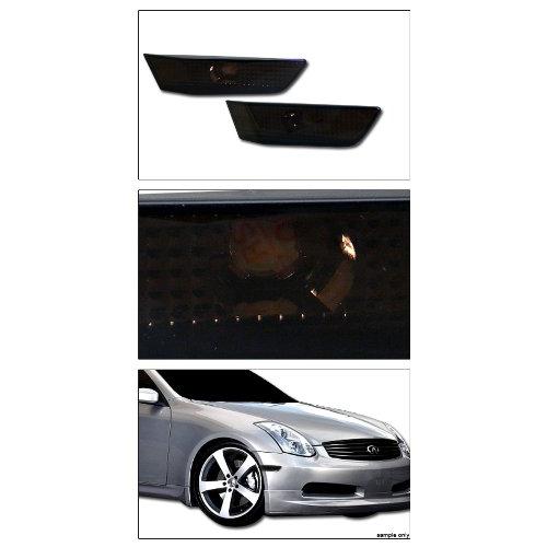 【並行輸入品】Topline Autopart スモーククリアレンズ パーキングバンパーサイドマーカーライトランプ 03 07 Infinitiの画像