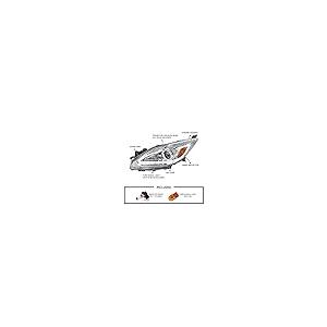 【並行輸入品】Spec D Tuning 2LHP MZ310 TM クロームプロジェクターヘッドライト (ハウジングとLED) Spec Dの画像