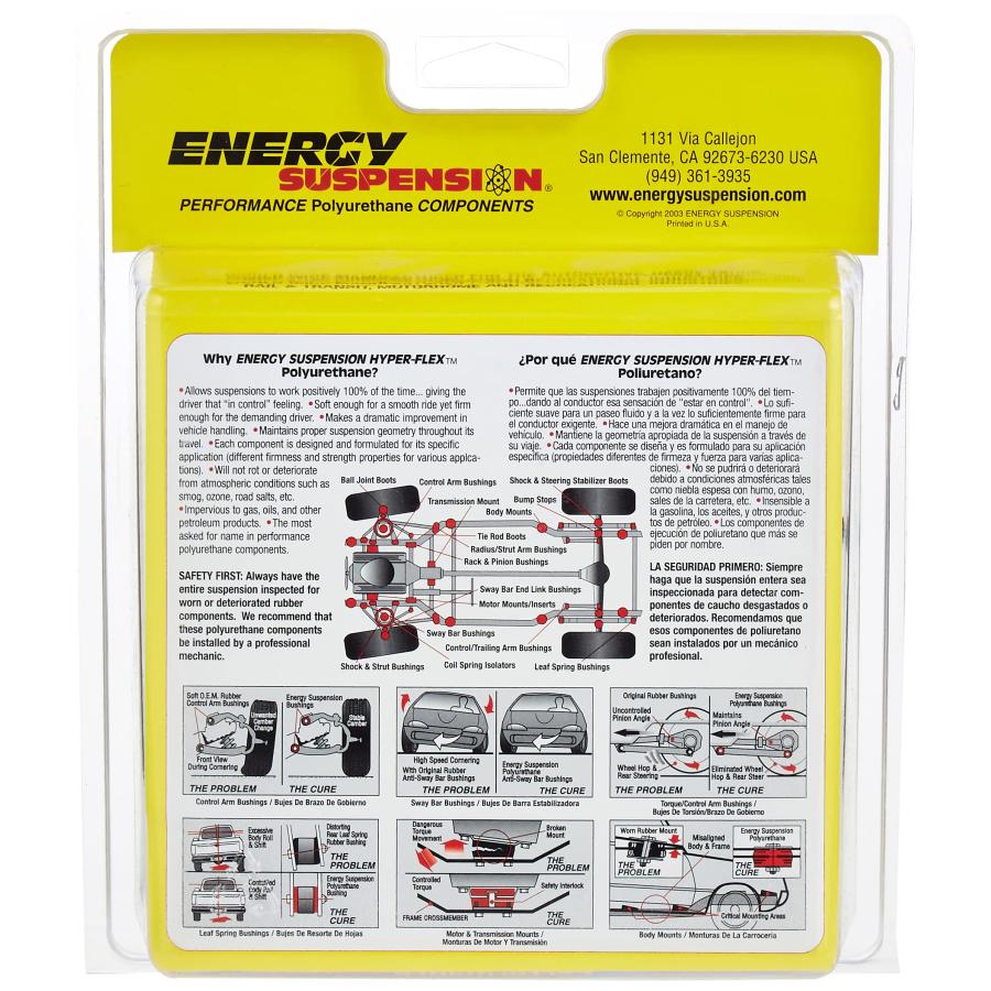 SPARE TIRE BUMPER SET Energy Suspension 29105G Spare Tire Bumper 並行輸入品_6